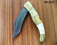 Damascus folding Knife